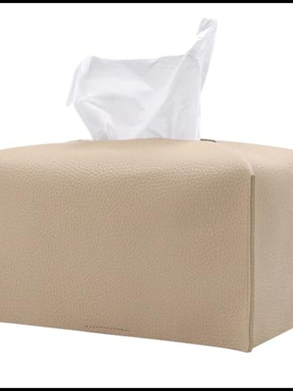Extra Large Rectangle Tissue Box Cover PU Leather Organizer